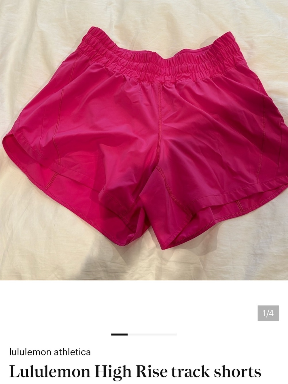 lululemon athletica Hot Pink Athletic Shorts